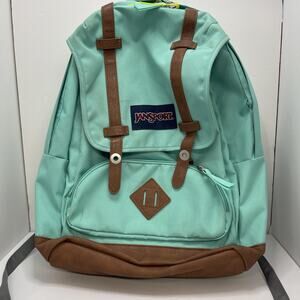 Jansport Backpack Bag Pouch Flip Top Teal , Turquoise, Aqua